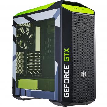 Cooler Master MCY-005P-KWN00-NV Torre Negro, Verde Carcasa de Ordenador - Caja de Ordenador