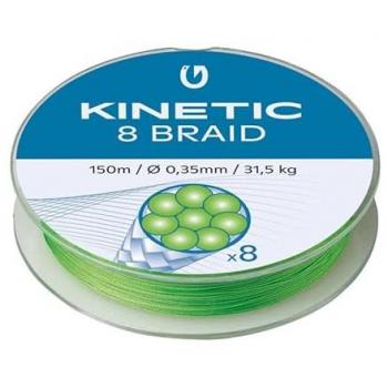 Kinetic Línea Trenzada Cyber 8 - Hilo Trenzado - 300 m - 0.14 mm - 11.5 kg - Verde Fluo