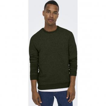 Only & Sons Ceres Men's Crewneck Sweatshirt in Olive Green