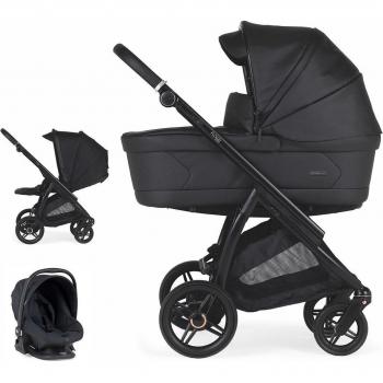 Carrito Trio Bébécar Flowy Negro/Negro