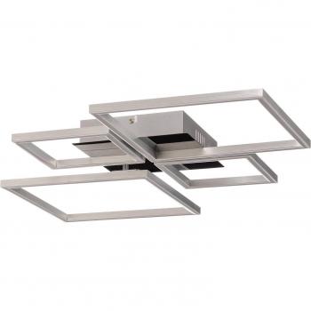 Plafón LED Frame Dimmer, 4 luces, Control de Temperatura de Color, Mando a Distancia, Aluminio