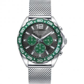 Reloj Mark Maddox Mission HM0144-15 con caja de acero y correa de malla milanesa