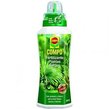 COMPO Fertilizante de plantas verdes para plantas de interior, balcón y terraza, Fertilizante líquido con potasio y hierro, 500 ml
