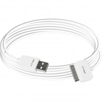 PNY C-UA-AP-W01-06 - Cable para carga y sincronización de 30 pines, blanco