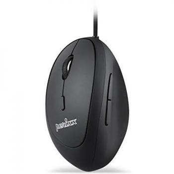 Perixx PERIMICE-519 Ratón Vertical con Cable USB, portátil, Tamaño Mini para Laptops, Diseñado para