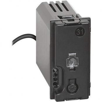 Módulo de Toma Conectada BTicino Living Now K4531C, Carga Máxima 3800W, Alimentación 100-250V, Control Remoto de Dispositivos Eléctricos