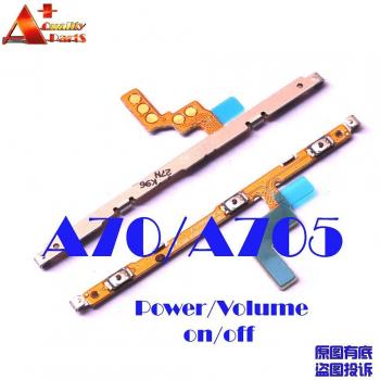 Tira de botones laterales LCD y USB para Samsung Galaxy A70 (A705F, A705DS, A705FN) con cable flexible para micrófono
