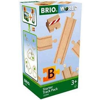 BRIO World - Starter Pack B Wooden Train Track for Kids Age 3 Years Up - Compatible with all BRIO Railway Sets & Accessories