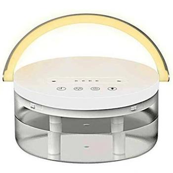 Humidificador de aire, humidificador de 1,2 l, ultrasónico con boquillas de vapor duales, ultrasilencioso, luz nocturna para casa, yoga, oficina, spa, dormitorio, apagado automático