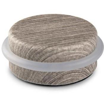 Tope de Puerta Adhesivo Redondo Decorado Olivo Mediterráneo Plástico-Metal Ø4,6x1,8cm Inofix 2098