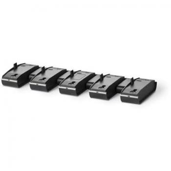 Base de carga Poly Savi para 5 unidades con alimentador universal - 9V 1000mA