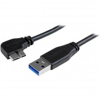 StarTech.com 1m USB 3.0 A to Micro B Left Angle Slim Cable