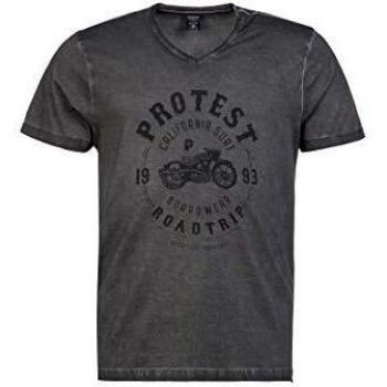 Protest Lew Camiseta, Hombre, Poppy Red, L