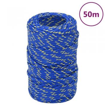 Cuerda de barco polipropileno azul 2 mm 50 m