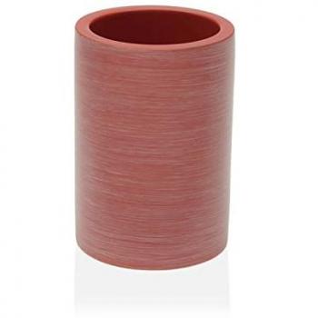 Portacepillos de Dientes Versa TERRAIN Rosa Resina (8,2 x 9,3 x 8,2 cm)