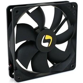 Ventilador SilentiumPC Mistral 120 - 120 mm, bajo ruido 21 dBA, color negro