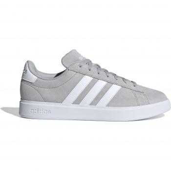 Adidas Grand Court 2.0 Sneakers - Men's Leather Athletic Shoes in Grey