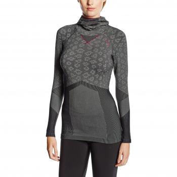 Odlo Evolution Warm Blackcomb Capu - Sudadera para Mujer, Color Grey, Talla L