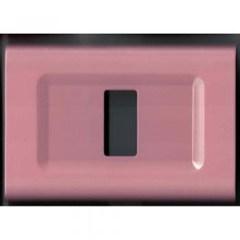 Placas de ABS Rosa Serie Magic Elite Bticino Compatibles con Tapas de Enchufes - 4 Foros