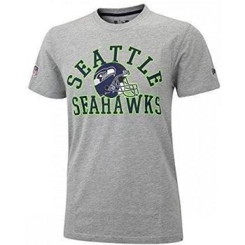 New Era Ne96449Fa16 Nfl College Tee Seasea - Camiseta manga corta-Línea Seattle Seahawks para hombre, color gris, talla M