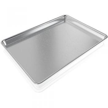 BakeitFun comercial de la mitad de aluminio Hoja 13 x 18 cm | estándar Cookie pan