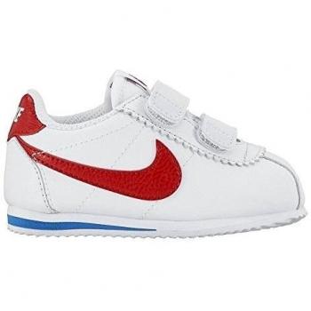 Nike Cortez (Tdv), Zapatos de Primeros Pasos Para Bebés, Blanco (White / Challenge Red-Soar), 27 EU