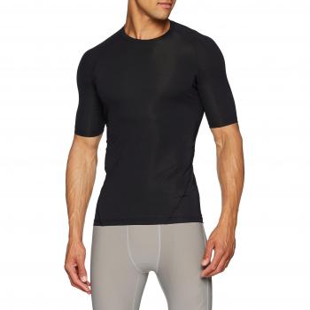 adidas Ask Tec tee SS Camisa de Golf, Hombre, Negro, L
