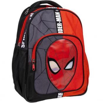 Mochila Escolar Mediana 42 cm Spiderman Black - Cerdá