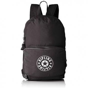 Kipling CLASSIC NIMAN FOLD Mochila tipo casual, 49 cm, 21 litros, Negro