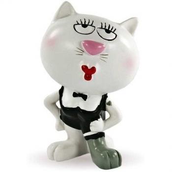 Gato gatos de la selva Gilde Camilla Canelones pintado a mano figura 7,5 cm