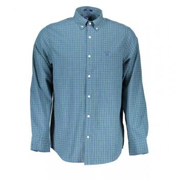 Gant Elegant Blue Long Sleeve Cotton Shirt - Size S