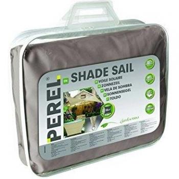 Toldo de vela Perel GSS4500TA cuadrado 5 x 5 m color taupe