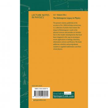 Kolmogorov Legacy in Physics: Lecture Notes Series, Volume 636