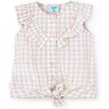 Blusa viscosa cuadros bebé niña Boboli 208099 MULTICOLOR
