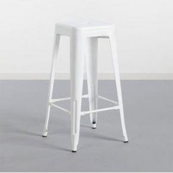Taburete Alto Strong Thinia Home Blanco 77X43x43 Cm