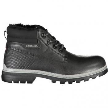 Carrera Chic Contrast Lace-Up Boots - EU38/US8, Female Laced Boot, Black, Size: 8 US, with Logo and Contrast Details