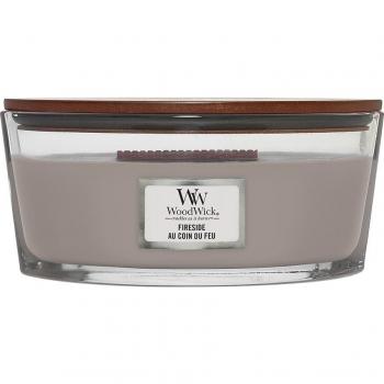 Woodwick Fireplace Fireside Scented Candle with Wooden Wick (Hearthwick) 453 g