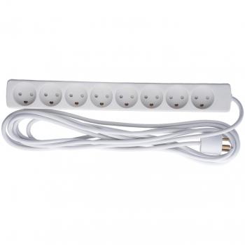 Microconnect Regleta de Enchufes 8 Tomas de Corriente con Cable de 5m y Protección contra Sobrecargas