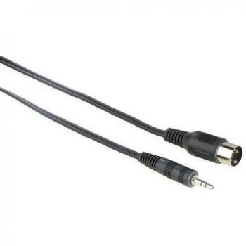 Hama - Audio Connecting Cable 5-pin DIN Male Plug - 3.5 mm Male Plug Stereo, 1.5 m, DIN 5-pin, 3.5 mm