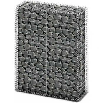 vidaXL Cesta para Muro de Gaviones con Tapas 100x80x30 cm Acero Galvanizado