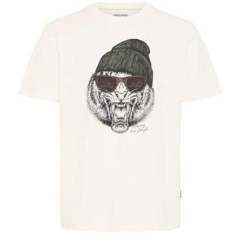 Camiseta Blend Ivik Gráfica Divertida Verde Oscuro/Negro/Blanco