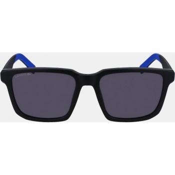 Gafas de sol Lacoste L999S para hombre, montura cuadrada en negro mate con lentes ahumados