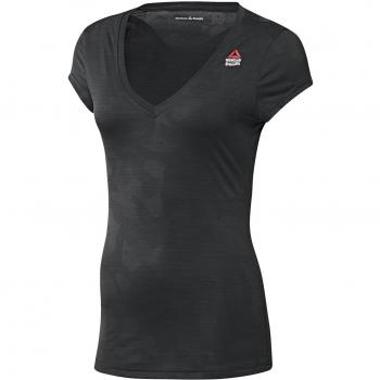 Reebok Rcf Activchill SS Tee Camiseta, Mujer, Negro, XXS