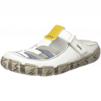 RiekerL0396 Women Clogs - Zuecos Mujer, Color Blanco, Talla 42