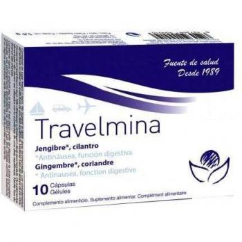 Bioserum Travelmina Suplemento Dietético, Paquete de 10 Cápsulas