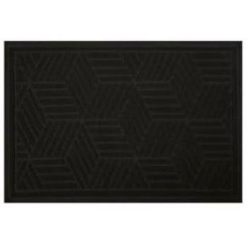 Alfombra de Baño Cubo de Algodón 50x80 cm Color Negro Spirella