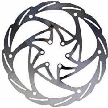 Monolithic 6-Bolt Disc Brake Rotor - 160mm Silver