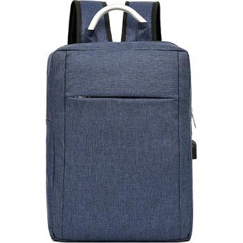 Mochila para Laptop DAM con interfaz de carga USB, dimensiones 30x12x42 cm, color azul