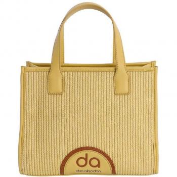 Bolso de mano Arantxa amarillo con cremallera