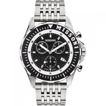 Missoni Swiss New Chrono Sporty Elegance Watch for Men - Gray, One Size